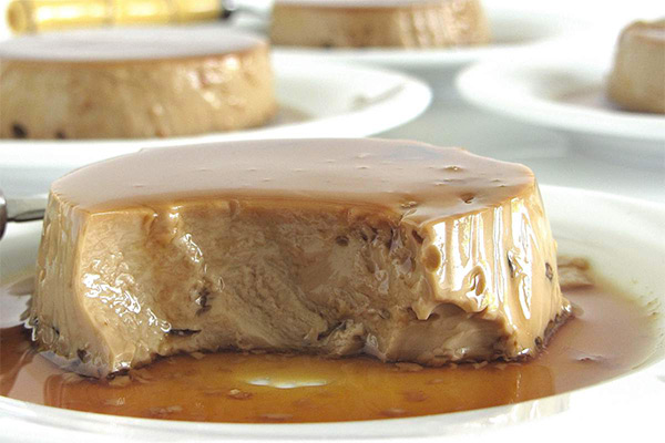 Flan au café